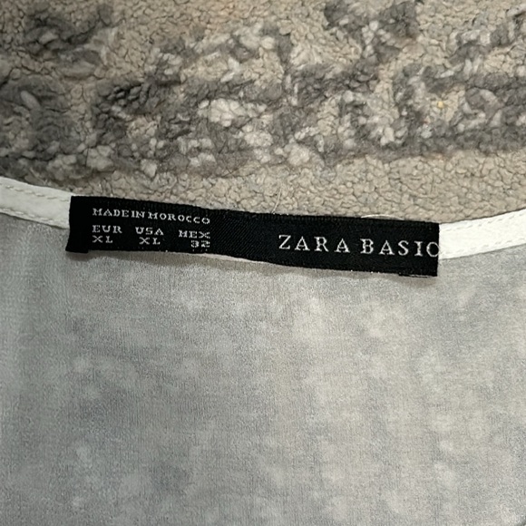 Zara Combined Crepe Dress With Flowers - Picture 8 of 10